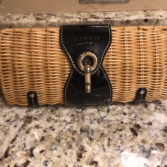 kate spade Handbags - Kate Spade Wicker Clutch
